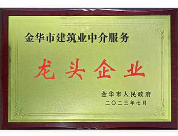 金华市建筑业中介服务龙头企业